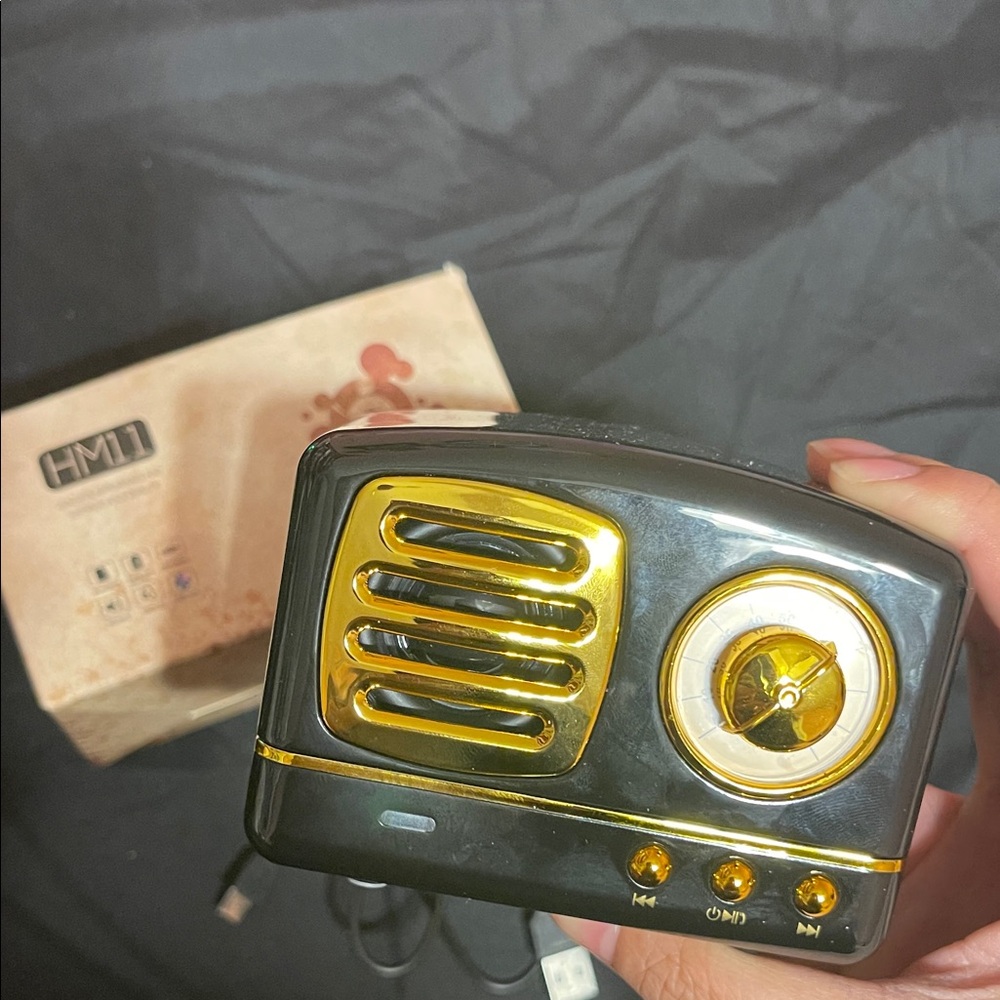 Black and Gold Portable Speaker